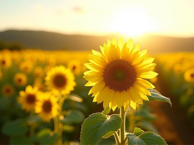 सुबह की ताजी फसल के साथ पुष्प खेत का दृश्य